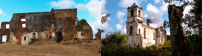 Sítio arqueológico, ruínas do Mosteiro de São Bento Maragogi